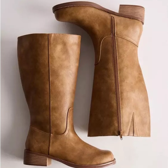 Torrid Brown Heeled Boots - Picture 6 of 8